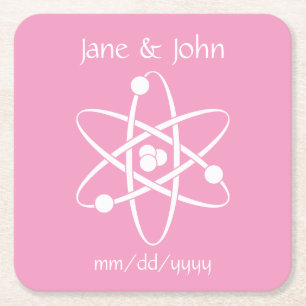 Attractive Forces in Petal Pink Paper Coaster