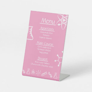Attractive Forces in Petal Pink Pedestal Sign