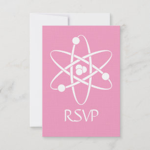 Attractive Forces in Petal Pink RSVP Card