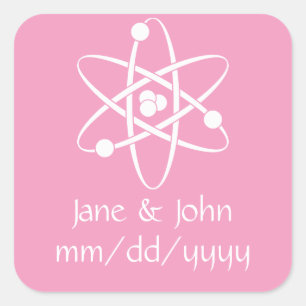 Attractive Forces in Petal Pink Sticker