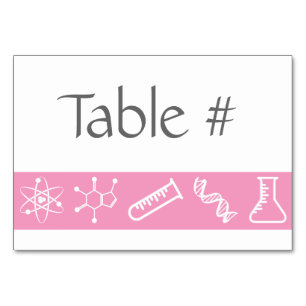 Attractive Forces in Petal Pink Table Card