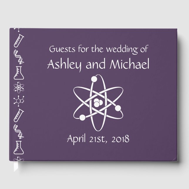 Attractive Forces in Purple Guest Book (Front)