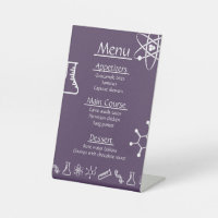 Attractive Forces in Purple Pedestal Sign