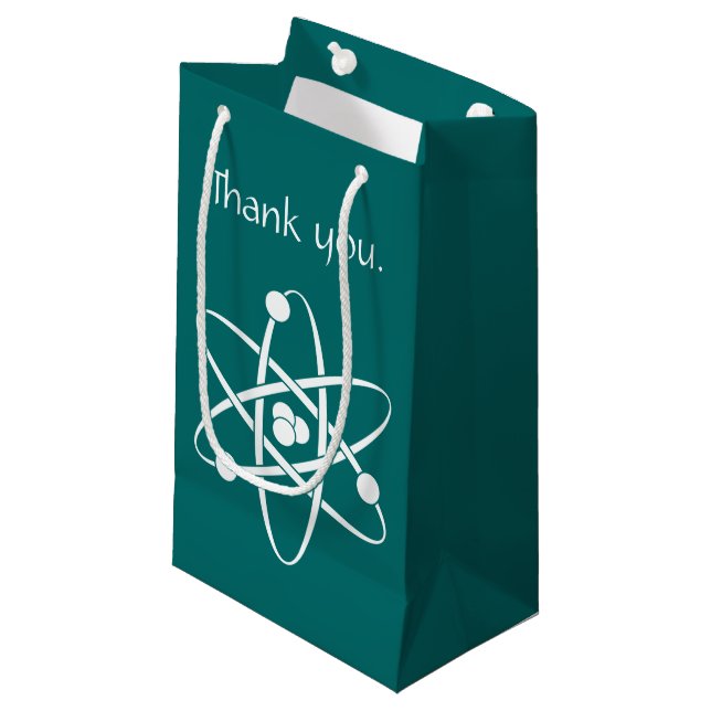 Attractive Forces in Teal Gift Bag (Front Angled)