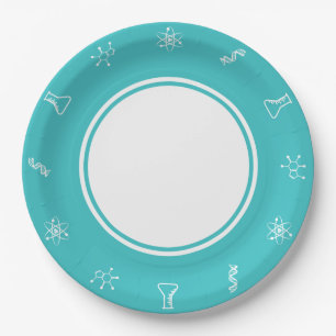 Attractive Forces in Turquoise Paper Plate