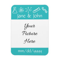 Attractive Forces in Turquoise Reminder Magnet