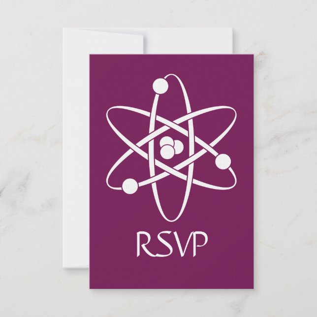 Attractive Forces in Wine RSVP Card (Front)