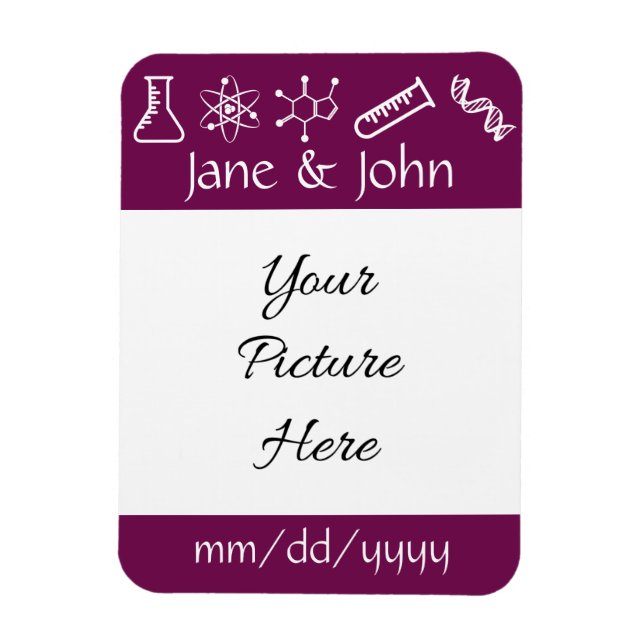 Attractive Forces in Wine Save-the-Date Magnet (Vertical)