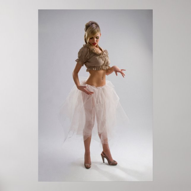 Attractive girl poster (Front)