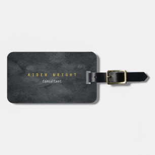 Attractive Grey Gold Colour Modern Minimalist Luggage Tag
