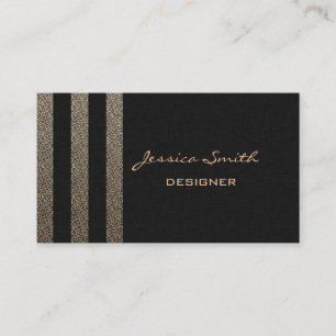 Attractive impressive leopard print stripes business card