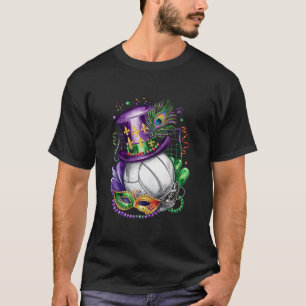 Attractive Mardi Gras Mix Volleyball Costume Festi T-Shirt
