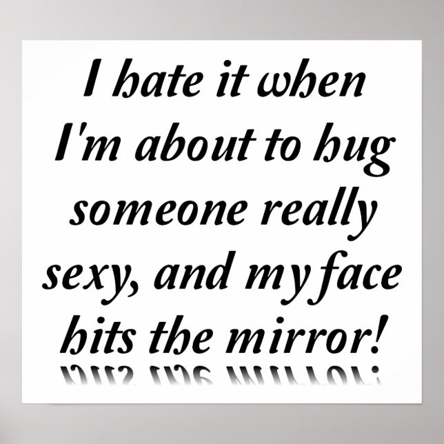 Attractive Mirror Funny Poster (Front)