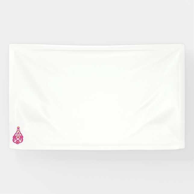 attractive pink illustration design Vinyl Banner  (Horizontal)