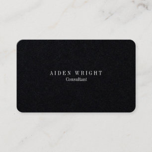 Attractive Premium Black Classical Minimalist Business Card