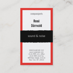Attractive red business card