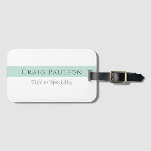 Attractive Simple Plain Professional Modern Luggage Tag