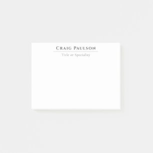 Attractive Simple Professional Plain Minimalist Post-it Notes
