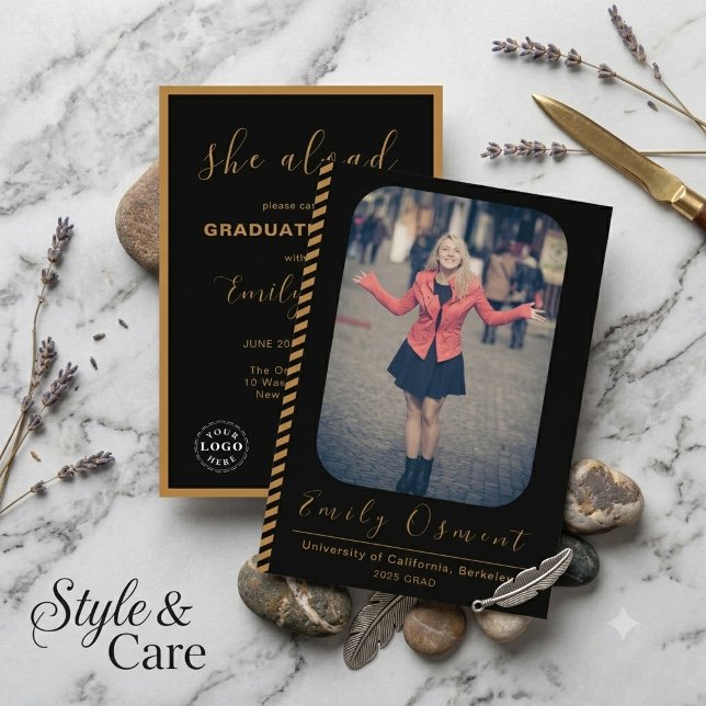 Attractive Stylish Graduation Invitation Template (Attractive Stylish Graduation Invitation Template)