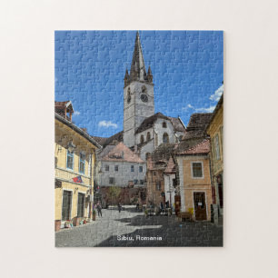 Attractive View of Sibiu, Romania on a Jigsaw Puzzle