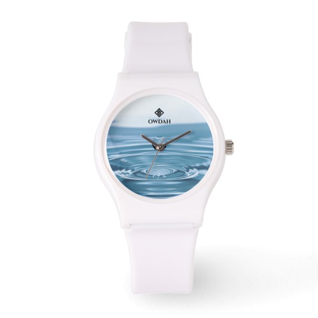 Attractive women's white watch (Front)