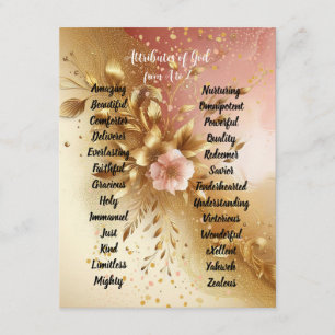 Attributes of God from A to Z Ombre Enclosure Card