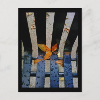 atutumn bench postcard