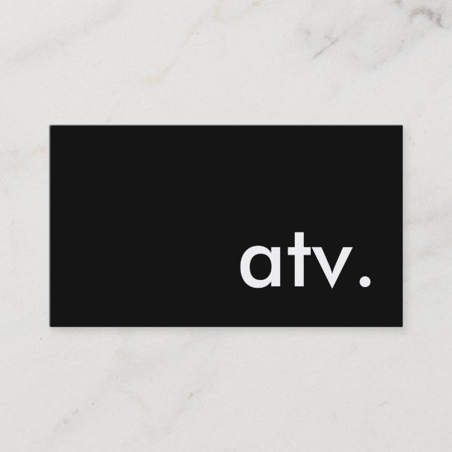 atv. business card (Front)