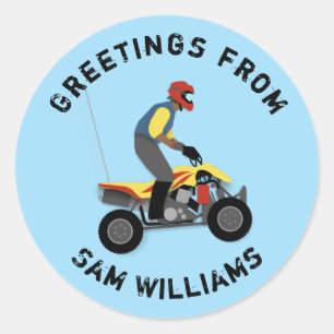 ATV CLASSIC ROUND STICKER