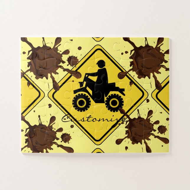 ATV Mudding Sign Thunder_Cove Jigsaw Puzzle (Horizontal)