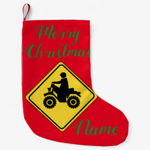 ATV Mudding Sign Thunder_Cove Small Christmas Stocking