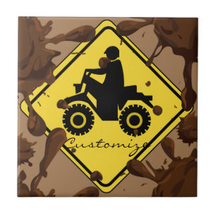 ATV Mudding Sign Thunder_Cove Tile