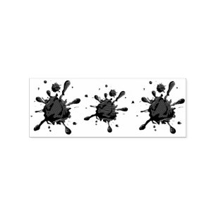 ATV Mudding Splats Thunder_Cove Rubber Stamp