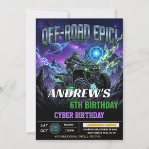 ATV Off-Road Birthday Party Invitation 