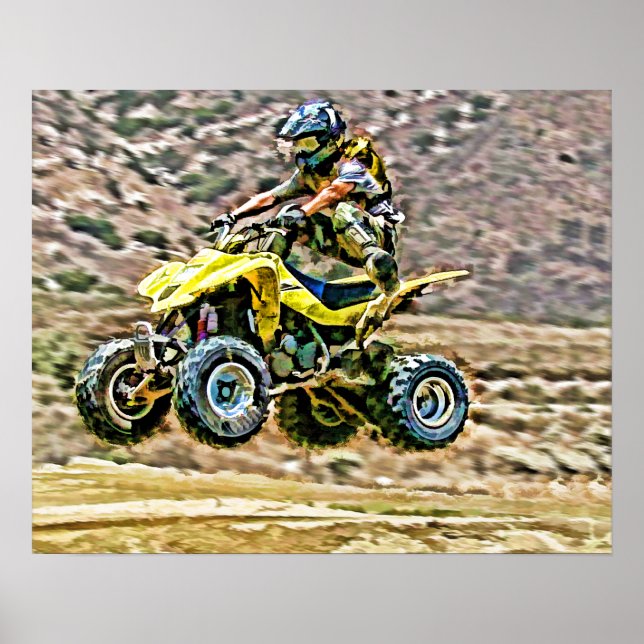 ATV Off Road Running Poster (Front)