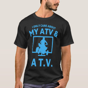 ATV Quad Bike Off Road Television TV Watcher Mens T-Shirt