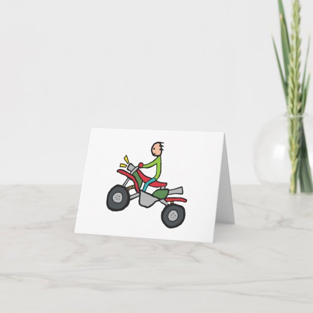 ATV Quad Biking Card (Front)