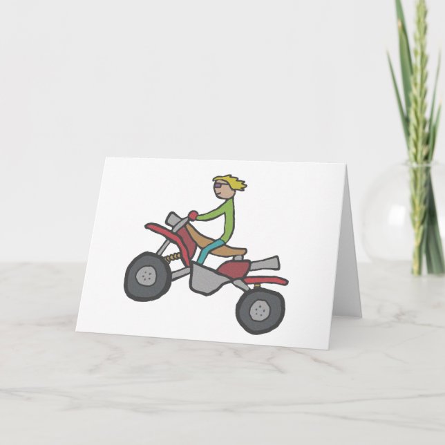 ATV Quad Biking Card (Front)