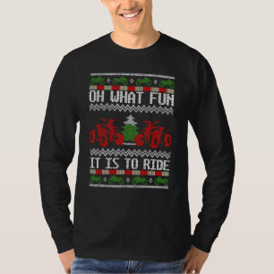 Atv Quad Rider Ugly Christmas Sweater 4wd Saying