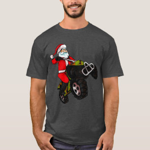 ATV Santa Claus Off Road Christmas T-Shirt