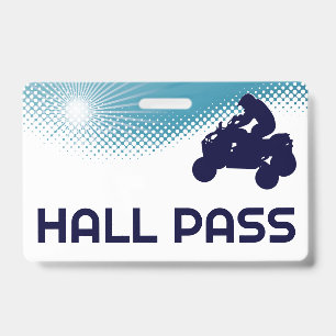 ATV Teacher Hall Pass ID Badge