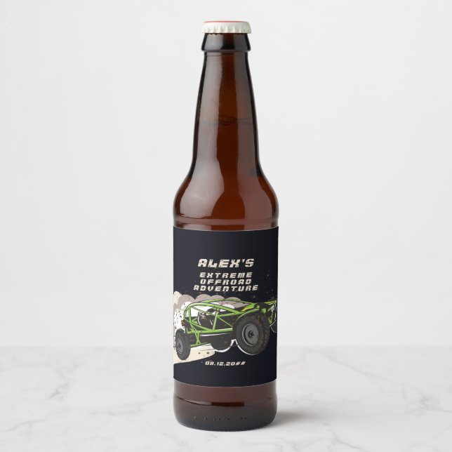 ATV UTV Offroad Adventure Extreme Sports Car Club Beer Bottle Label (Front)