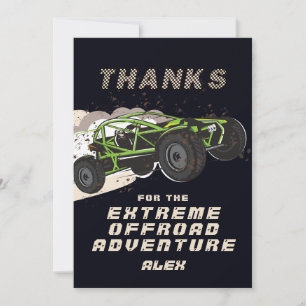 ATV UTV Offroad Adventure Extreme Sports Car Club Thank You Card