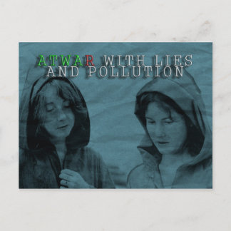 ATWAR with LIES postcard