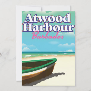 Atwood Harbour Bahamas travel poster