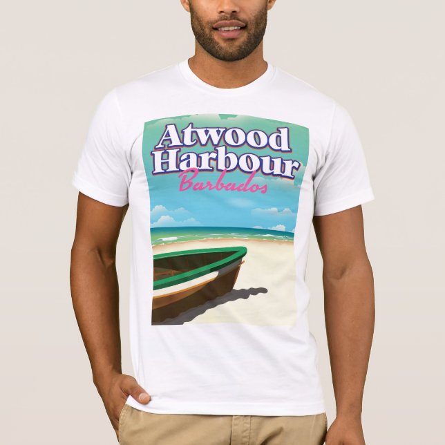 Atwood Harbour Bahamas travel poster T-Shirt (Front)