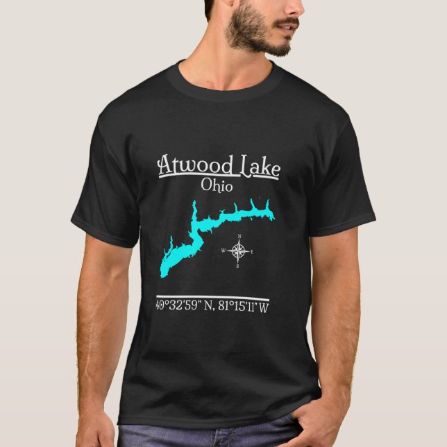 Atwood Lake Ohio Long Sleeve T Shirt (Front)