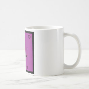 Au - Aubergine Eggplant Chemistry Periodic Table Coffee Mug