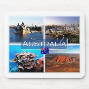 AU Australia - Sydney - Opera House - Gold Coast Mouse Pad