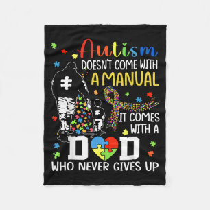 Au Awareness Doesnt Come With A Manual Au Dad Son Fleece Blanket